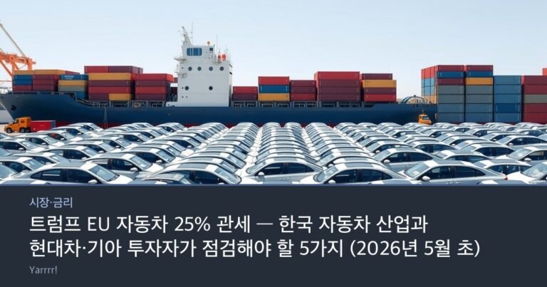Rows of new cars parked on a port dock beside a vehicle carrier ship and stacked shipping containers, bright daylight