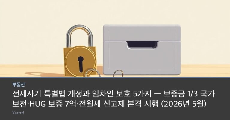 A brass door lock and a set of house keys resting on a bright wooden table beside a small closed strongbox