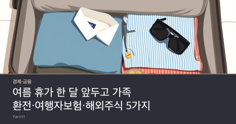 An open suitcase with folded clothes, sunglasses and a small pouch of foreign coins on a bright floor