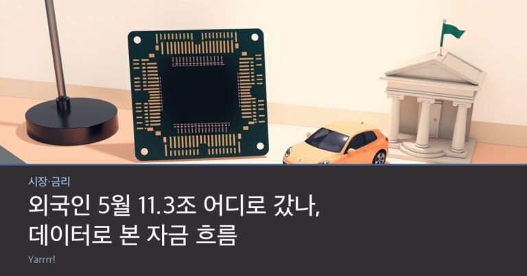 A semiconductor wafer, a small toy car, and a bank building model arranged together on a bright desk