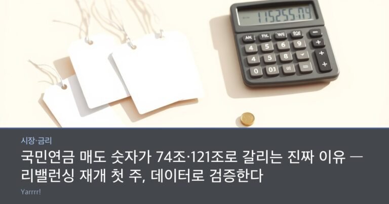 Several blank price tags of different sizes beside a calculator and a small pile of coins on a bright desk