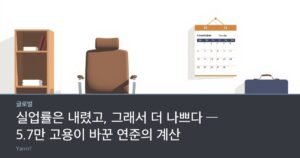An empty office chair beside a briefcase and a wall calendar, symbolizing fewer job seekers, in bright daylight