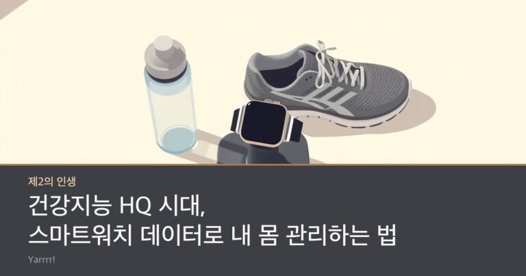 A smartwatch resting on a charging stand beside a pair of running shoes and a water bottle on a bright floor