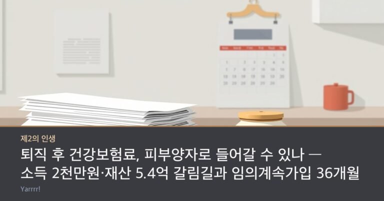 A stack of unopened mail envelopes beside a wall calendar and a small ceramic savings jar on a kitchen table