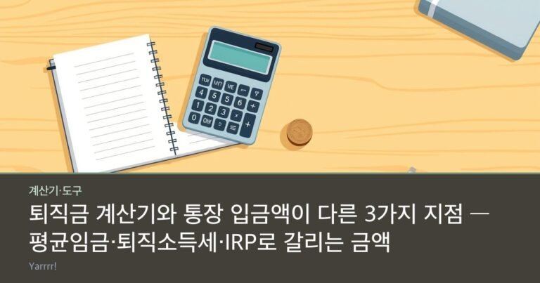 A pocket calculator beside a closed savings passbook and a small stack of coins on a bright wooden desk
