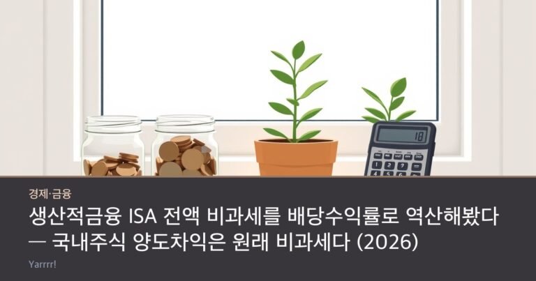 Two small glass jars of coins beside a potted plant and a pocket calculator on a bright windowsill