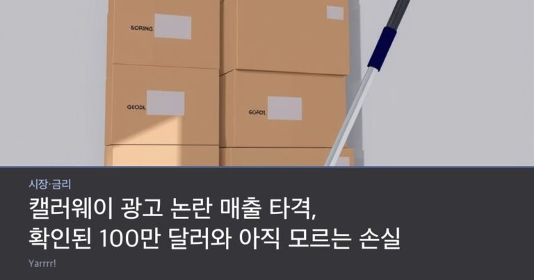 A golf driver head and scattered white golf balls beside a stack of sealed cardboard boxes in a bright warehouse corner