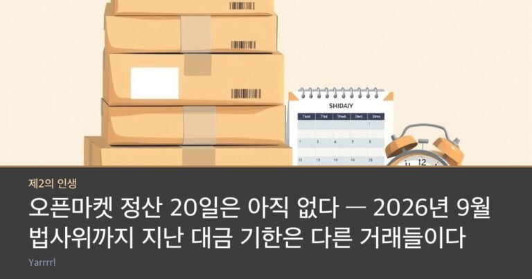 Stacked sealed cardboard shipping parcels beside a paper wall calendar and a small desk clock on a bright wooden table